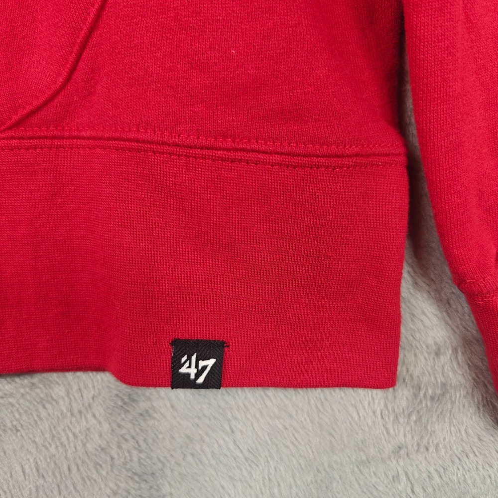 47 Brand New York Giants Hoodie Red Mens Small NFL Football Sweatshirt 0340 - Picture 10 of 11